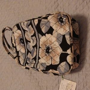 NWT Lunch Kit Vera Bradley Camellia Back To School/Office Black, White,Gray,Tan